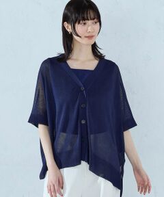 COMME CA ISM / コムサイズム カーディガン・ボレロ | 【セットアイテム】ニットポンチョカーディガン＋タンクトップ