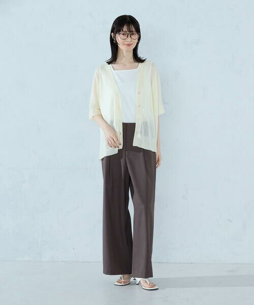 COMME CA ISM / コムサイズム カーディガン・ボレロ | 【セットアイテム】ニットポンチョカーディガン+タンクトップ | 詳細2