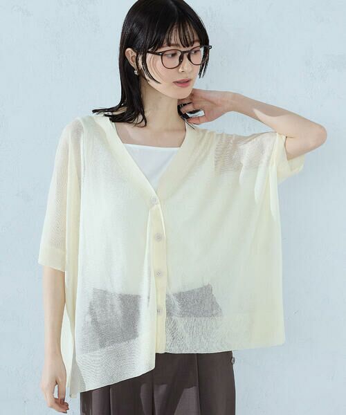 COMME CA ISM / コムサイズム カーディガン・ボレロ | 【セットアイテム】ニットポンチョカーディガン+タンクトップ | 詳細4