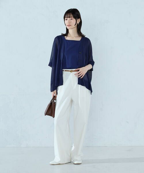 COMME CA ISM / コムサイズム カーディガン・ボレロ | 【セットアイテム】ニットポンチョカーディガン+タンクトップ | 詳細17