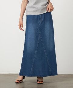 COMME CA ISM / コムサイズム デニムスカート | リメイク風 ロングデニムスカート