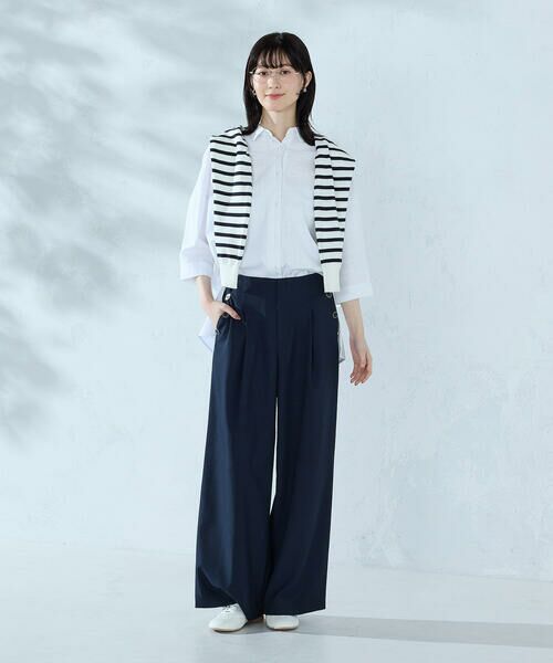 COMME CA ISM / コムサイズム その他パンツ | 麻調ストレッチ マリンパンツ | 詳細1