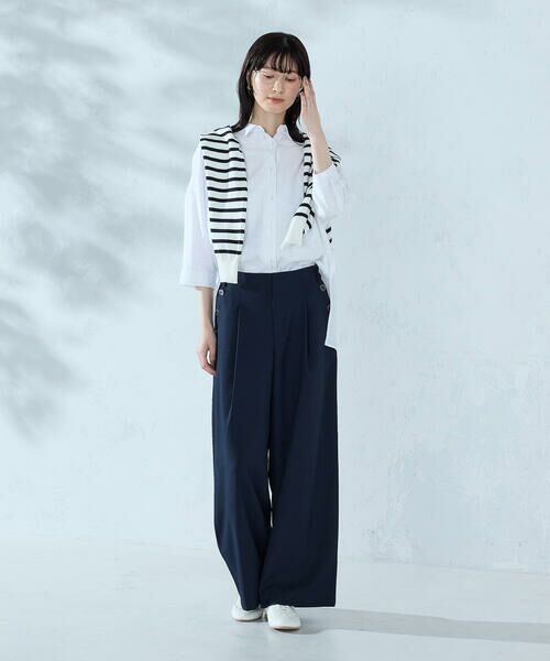 COMME CA ISM / コムサイズム その他パンツ | 麻調ストレッチ マリンパンツ | 詳細3