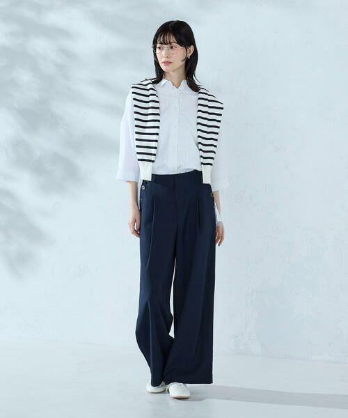 COMME CA ISM / コムサイズム その他パンツ | 麻調ストレッチ マリンパンツ | 詳細4