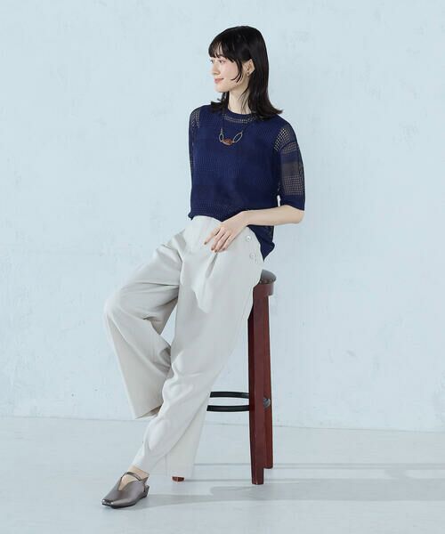 COMME CA ISM / コムサイズム その他パンツ | 麻調ストレッチ マリンパンツ | 詳細15