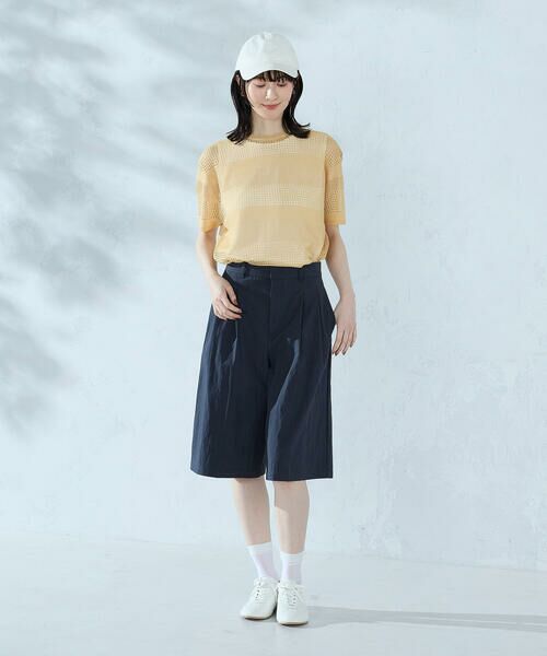COMME CA ISM / コムサイズム ショート・ハーフ・半端丈パンツ | コットンナイロンウェザー ハーフパンツ | 詳細1