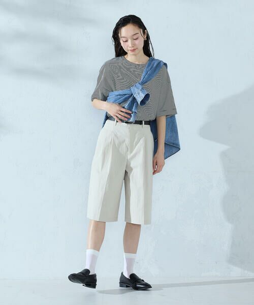 COMME CA ISM / コムサイズム ショート・ハーフ・半端丈パンツ | コットンナイロンウェザー ハーフパンツ | 詳細7