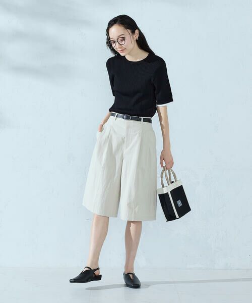 COMME CA ISM / コムサイズム ショート・ハーフ・半端丈パンツ | コットンナイロンウェザー ハーフパンツ | 詳細8