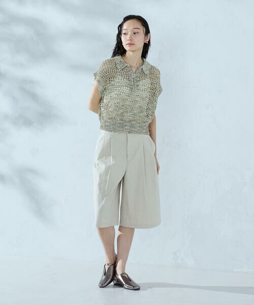 COMME CA ISM / コムサイズム ショート・ハーフ・半端丈パンツ | コットンナイロンウェザー ハーフパンツ | 詳細10