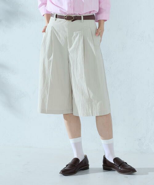 COMME CA ISM / コムサイズム ショート・ハーフ・半端丈パンツ | コットンナイロンウェザー ハーフパンツ | 詳細11