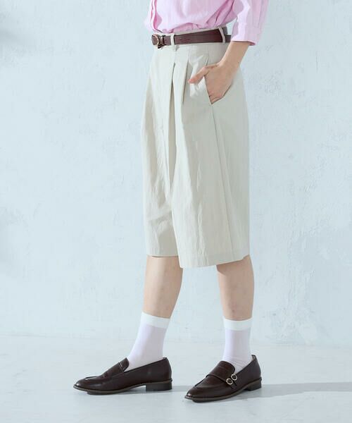 COMME CA ISM / コムサイズム ショート・ハーフ・半端丈パンツ | コットンナイロンウェザー ハーフパンツ | 詳細12