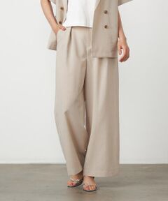 COMME CA ISM / コムサイズム その他パンツ | リネンライクインタックワイドパンツ / セットアップ対応