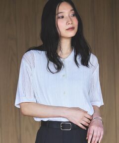 COMME CA ISM / コムサイズム ニット・セーター | 【ウォッシャブル】メッシュ ニットシャツ