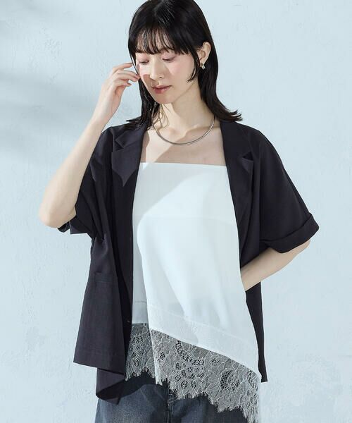 COMME CA ISM / コムサイズム キャミソール・チューブトップ | レースキャミソール（ホワイト）