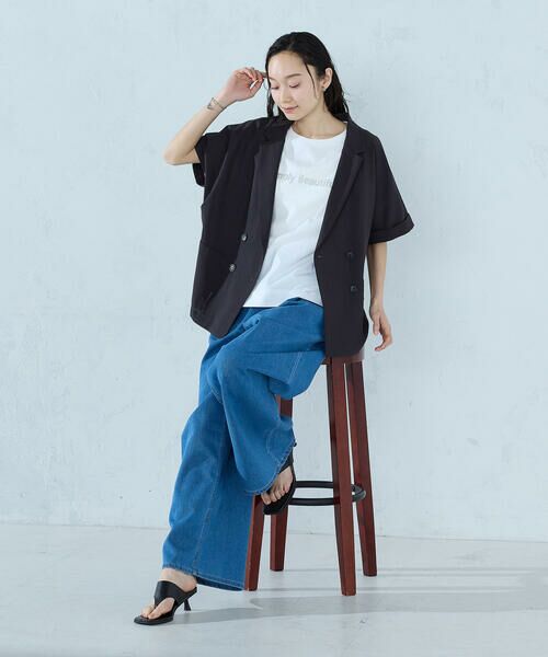 COMME CA ISM / コムサイズム カットソー | ロゴ Tシャツ | 詳細1