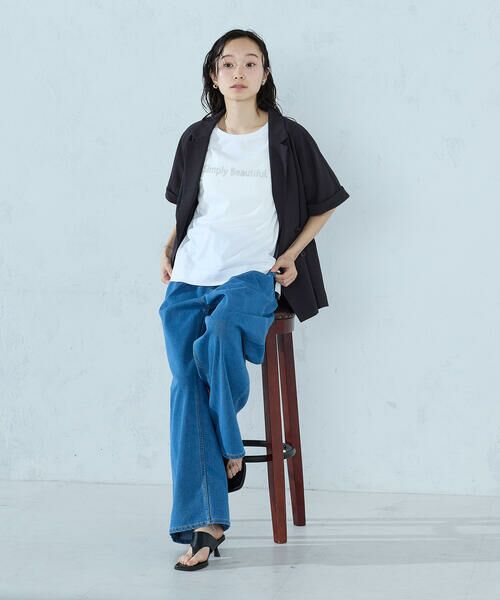 COMME CA ISM / コムサイズム カットソー | ロゴ Tシャツ | 詳細2