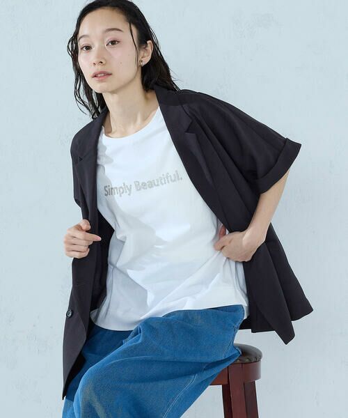 COMME CA ISM / コムサイズム カットソー | ロゴ Tシャツ | 詳細3