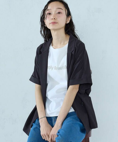 COMME CA ISM / コムサイズム カットソー | ロゴ Tシャツ | 詳細4