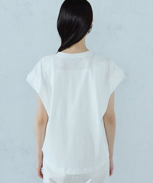 COMME CA ISM / コムサイズム カットソー | 【接触冷感】袖タックTシャツ | 詳細6