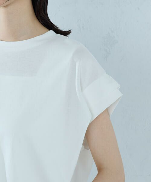 COMME CA ISM / コムサイズム カットソー | 【接触冷感】袖タックTシャツ | 詳細8