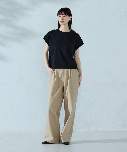 COMME CA ISM / コムサイズム カットソー | 【接触冷感】袖タックTシャツ | 詳細11