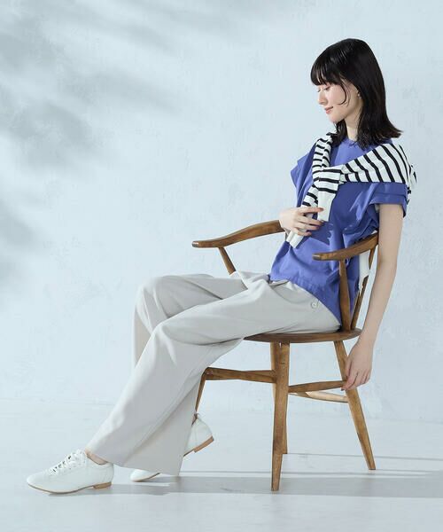 COMME CA ISM / コムサイズム カットソー | 【接触冷感】袖タックTシャツ | 詳細22