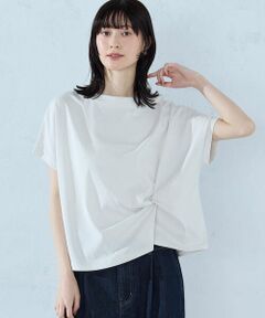 COMME CA ISM / コムサイズム カットソー | 【接触冷感】ツイストタック Tシャツ　