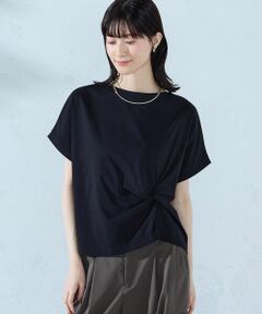 COMME CA ISM / コムサイズム カットソー | 【接触冷感】ツイストタック Tシャツ　