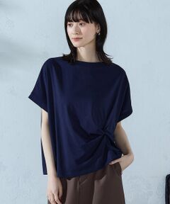 COMME CA ISM / コムサイズム カットソー | 【接触冷感】ツイストタック Tシャツ　