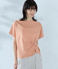 COMME CA ISM / コムサイズム カットソー | 【接触冷感】ツイストタック Tシャツ　