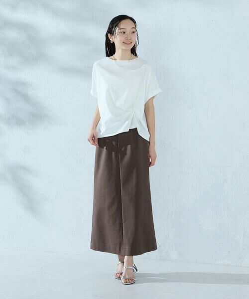 COMME CA ISM / コムサイズム カットソー | 【接触冷感】ツイストタック Tシャツ　 | 詳細1