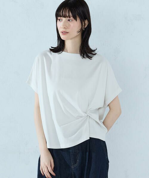 COMME CA ISM / コムサイズム カットソー | 【接触冷感】ツイストタック Tシャツ　 | 詳細14