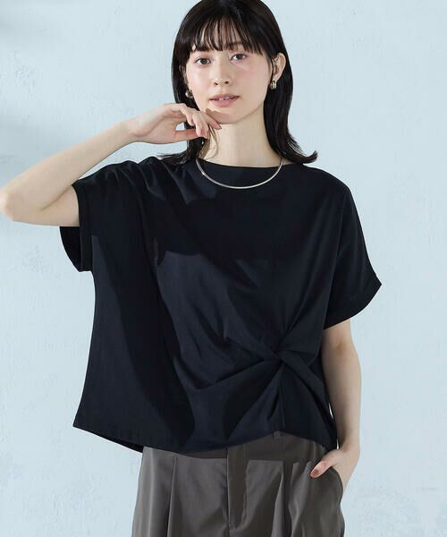 COMME CA ISM / コムサイズム カットソー | 【接触冷感】ツイストタック Tシャツ　 | 詳細18