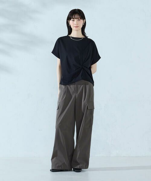 COMME CA ISM / コムサイズム カットソー | 【接触冷感】ツイストタック Tシャツ　 | 詳細16