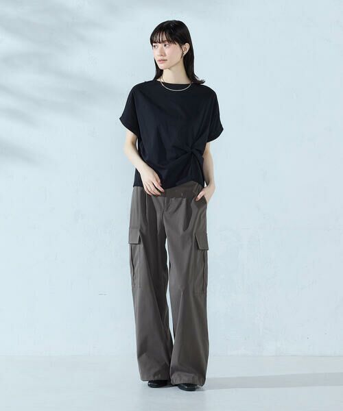 COMME CA ISM / コムサイズム カットソー | 【接触冷感】ツイストタック Tシャツ　 | 詳細17