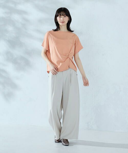 COMME CA ISM / コムサイズム カットソー | 【接触冷感】ツイストタック Tシャツ　 | 詳細24