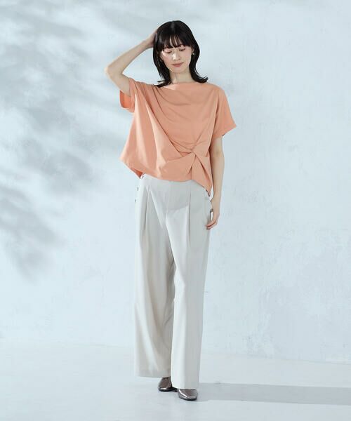 COMME CA ISM / コムサイズム カットソー | 【接触冷感】ツイストタック Tシャツ　 | 詳細25