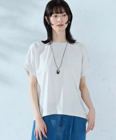 COMME CA ISM / コムサイズム カットソー | 【接触冷感】バックタック Tシャツ