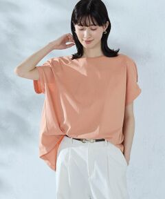 COMME CA ISM / コムサイズム カットソー | 【接触冷感】バックタック Tシャツ