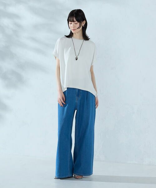 COMME CA ISM / コムサイズム カットソー | 【接触冷感】バックタック Tシャツ | 詳細13