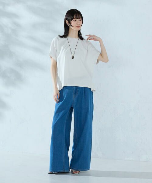 COMME CA ISM / コムサイズム カットソー | 【接触冷感】バックタック Tシャツ | 詳細14