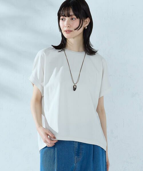 COMME CA ISM / コムサイズム カットソー | 【接触冷感】バックタック Tシャツ | 詳細15