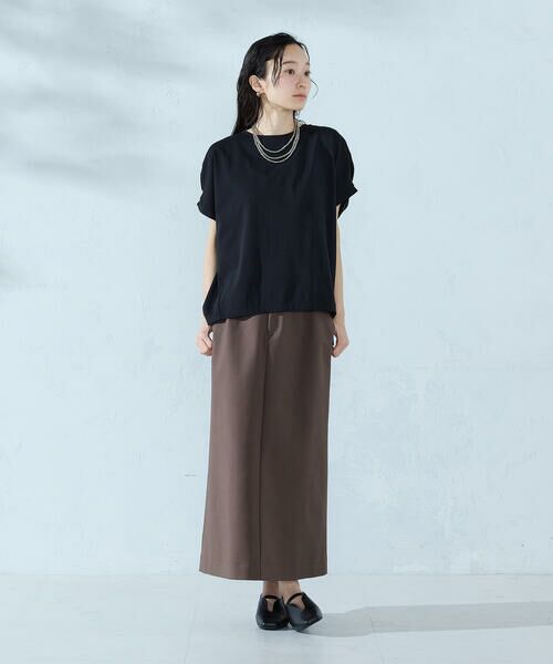 COMME CA ISM / コムサイズム カットソー | 【接触冷感】バックタック Tシャツ | 詳細17