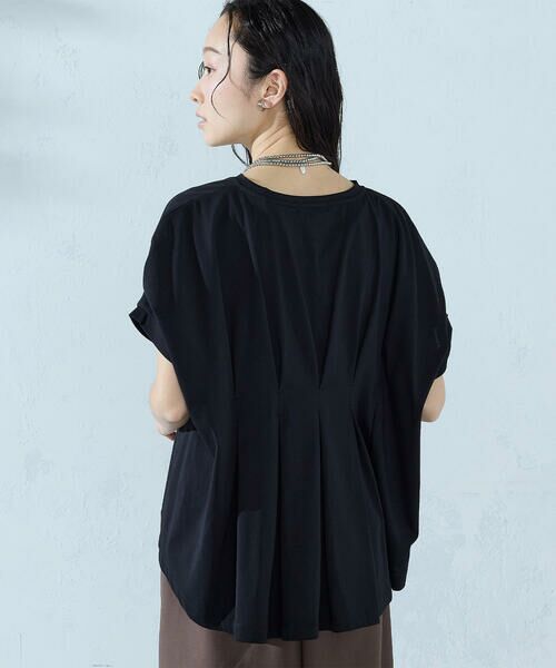 COMME CA ISM / コムサイズム カットソー | 【接触冷感】バックタック Tシャツ | 詳細20