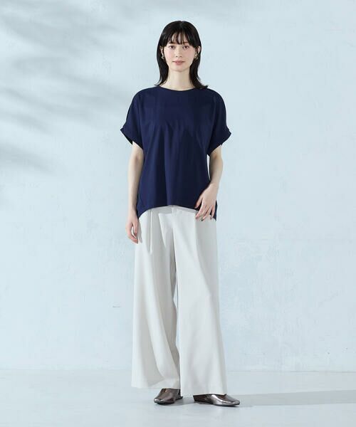 COMME CA ISM / コムサイズム カットソー | 【接触冷感】バックタック Tシャツ | 詳細22