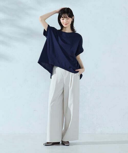 COMME CA ISM / コムサイズム カットソー | 【接触冷感】バックタック Tシャツ | 詳細23