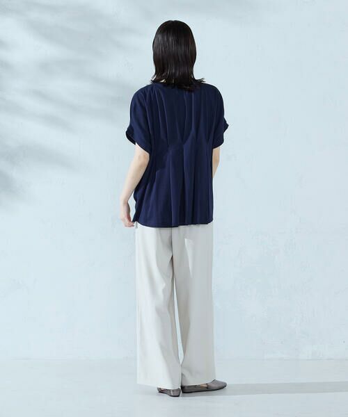 COMME CA ISM / コムサイズム カットソー | 【接触冷感】バックタック Tシャツ | 詳細24