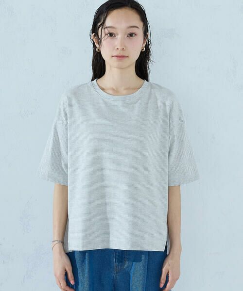 COMME CA ISM / コムサイズム カットソー | ミジンボーダーTシャツ | 詳細4
