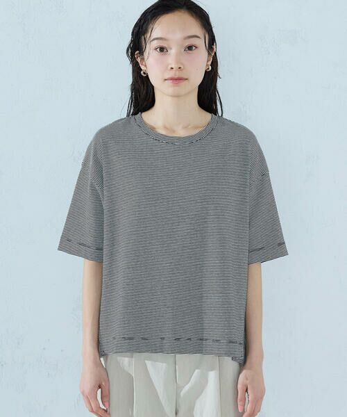 COMME CA ISM / コムサイズム カットソー | ミジンボーダーTシャツ | 詳細13