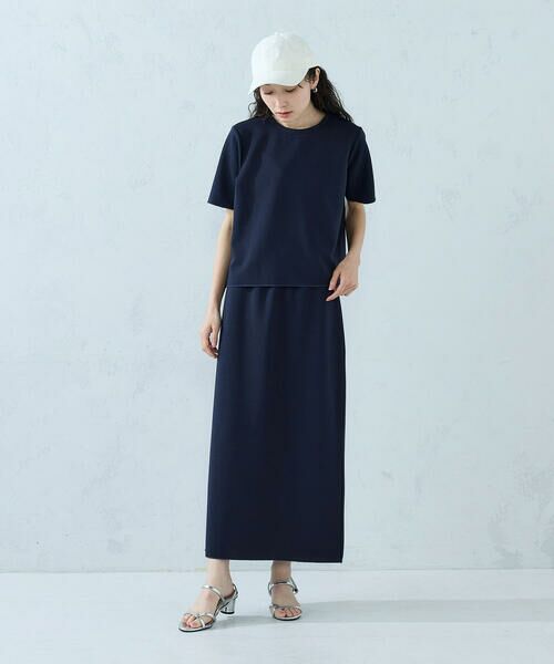 COMME CA ISM / コムサイズム カットソー | クルーネック ストレッチプリーツTシャツ / セットアップ対応 | 詳細24
